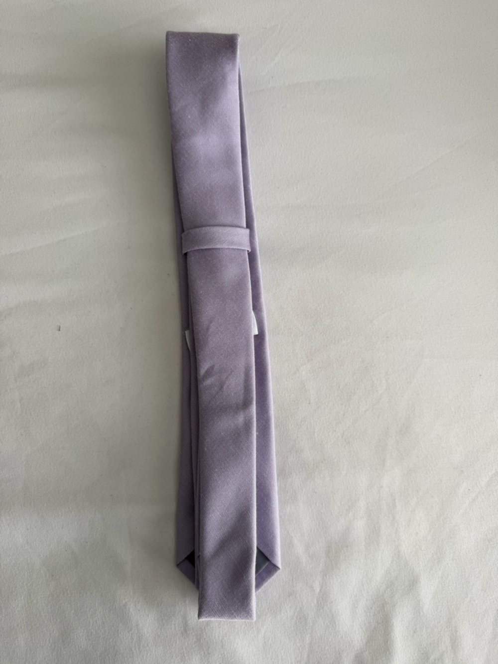 Birdy Grey "Simon" Matte Lavender Lilac Purple Groomsmen Modern Skinny Men's Tie - Picture 6 of 11